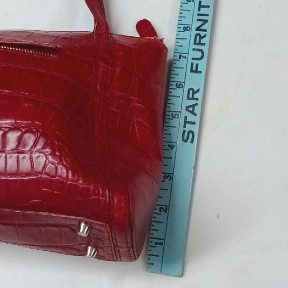 Monsac red snake embossed leather purse - Picture 10 of 11